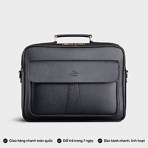 Cặp Công Sở Lata ( Thời trang nam basic đựng vừa laptop 14 inch - Cặp da CA43 )