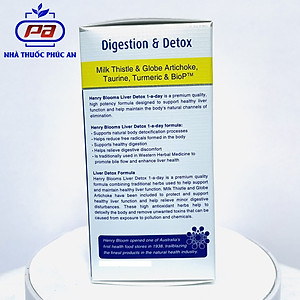 Viên uống hỗ trợ giải độc gan, bổ gan Liver Detox 1-a-day Henry Blooms 30 - 60 viên