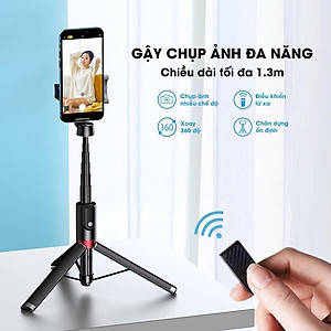 Gậy selfie Bluetooth Tripod Remax P12 Gậy livestream , quay tiktok ,quay video, chụp ảnh loại XỊN - Hàng Chính Hãng Remax Bảo Hành 3 Tháng Lỗi 1 Đổi 1