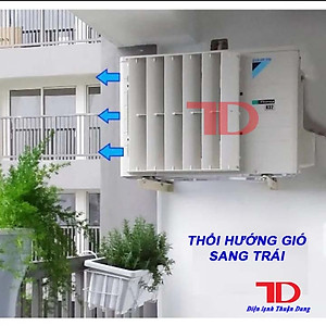 Chuyển hướng gió nhựa loại THÁO RÁP, Mặt nạ đổi hướng gió cục nóng điều hòa Nhựa cao cấp - Điện Lạnh Thuận Dung