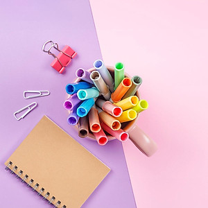 Hộp 20 Bút Lông Màu Pastel Rửa Được Washable Fiber Pen - Colokit SWM-C008