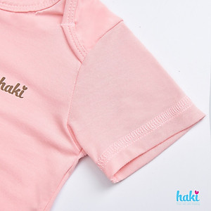 Body cho bé sơ sinh vải sợi tre cao cấp siêu mềm mịn - body suit cho trẻ sơ sinh - bé trai - bé gái , Bộ áo liền quần bodysuit cho bé , body cộc tay cho bé từ 3 đến 18 tháng (4- 12kg) HAKI BB006