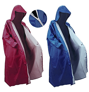 Áo Mưa Dây Kéo Cao Cấp Người Lớn Vải Dù Da Cá 1m4 - Giao màu ngẫu nhiên
