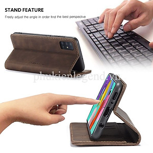 Bao da dạng ví dành cho Samsung Galaxy A51 hiệu caseme chống sốc chống va đập bụi bẩn, có ngăn đựng tiền, đựng thẻ tiện dụng - Hàng chính hãng