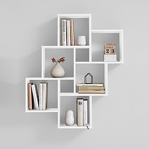 Kệ trang trí gỗ thiết kế mới lạ SMLIFE Waclaw