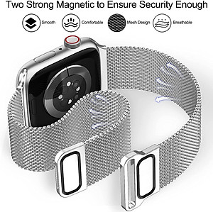 Dây Thép Milan Loop Từ Tính cho Apple Watch Series 1/2/3/4/5/6/7/8/9/SE1,2 & Apple Watch Ultra 1/2 Size 38/40/41/42/44/45/49mm - Hàng Chính Hãng