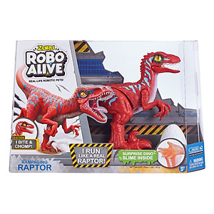 Đồ chơi ROBO ALIVE Khủng long Raptor nhanh nhẹn_Đỏ 25289/RED
