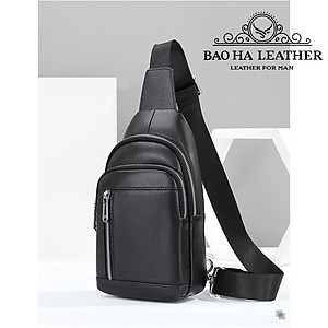 Túi đeo trước ngực, túi đeo vai da bò thật 9104 Túi đeo chéo vai
