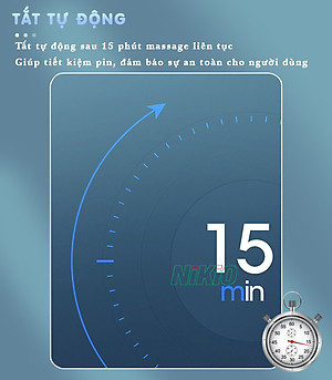 Gối Massage Hồng Ngoại, Mát Xa Cổ Vai Gáy Nikio NK-135DC - Xoa Bóp Chuyên Sâu, Hỗ Trợ Cải Thiện Đau Mỏi Nhanh, Pin Sạc Tiện Lợi