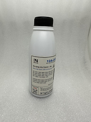 Combo 10 chai Mực nạp LN 12A-26A dùng cho máy in 2900 đậm đẹp, ít thải 140g + 1 Phễu - hàng chính hãng