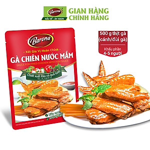 Combo 3 gói Xốt Gia vị hoàn chỉnh Barona - Gà Chiên Nước Mắm 80gr