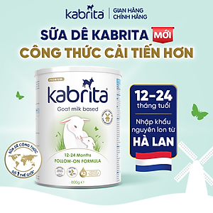 Combo 3 lon Sữa dê Kabrita số 2 cho trẻ từ 12- 24 tháng - Lon 800g