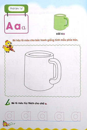 Cùng Bé Bước Vào Lớp 1 - Bé Tập Tô Chữ Cái - Quyển 1