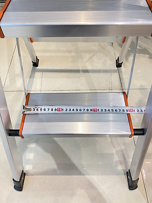 Thang nhôm 3 - 4 - 5 - 6 bậc xếp gọn - chữ A -  bản to - tay vịn -  cao cấp chính hãng -  thang gia đình đa năng gấp gọn