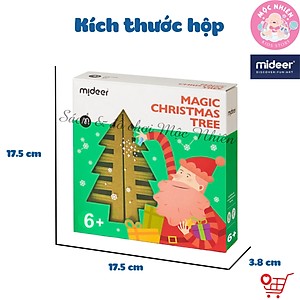 Cây thông Noel Mini để bàn phủ tuyết tự nở thần kỳ - Mideer Magic Christmas Tree - Quà Giáng sinh 2022 cho bé