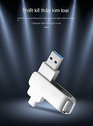 USB CRAZY COOL 64Gb - USB 3.0 64GB Đầu Nối Kép Với 2 Cổng USB Type-C Và USB Type-A - Tương Thích MAC / PC Chuẩn Giao Tiếp USB 3.0 Và 2.0 - Hàng Chính Hãng