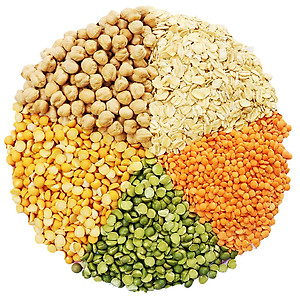 Bột ngũ cốc dinh dưỡng SKX hộp 500g (gồm bột đậu gà - lăng đỏ - hà lan vàng - hà lan xanh - yến mạch)