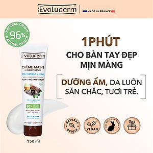 Kem dưỡng ẩm làm mềm bảo vệ da tay Evoluderm 150ml