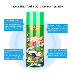 Chai Xịt Tẩy Keo Dính Đa Năng Trên Mọi Bề Mặt 450ml Tặng Kèm Khăn Lau + Khẩu Trang Cao Cấp AZONE