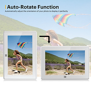 Khung ảnh chuyển động kỹ thuật số Kodak RCF-106H, màn hình 10 inch, độ phân giải 1280x800 pixels - Hàng chính hãng Kodak