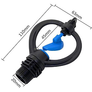 Bộ 10 béc tưới cây dành cho hoa, rau màu, cây con,...ren ngoài 21-27 mm thân xoay 206851-1