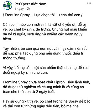Thuốc Xịt Hỗ Trợ Điều Trị Bọ Chét, Ve, Rận Chó Mèo Merial Frontline Spray (100ml)