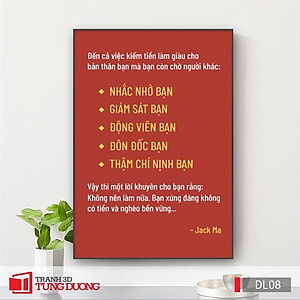 Tranh Canvas động lực văn phòng câu nói slogan truyền cảm hứng, tranh canvas trang trí DL02