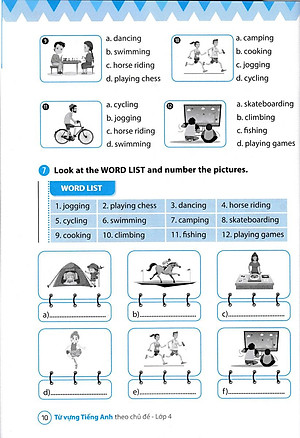Sách Từ Vựng Tiếng Anh Theo Chủ Đề Lớp 4