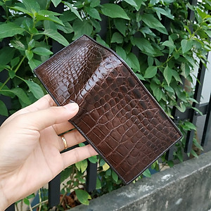 Bóp Da Cá Sấu. [DA BỤNG RẤT MỀM VÀ BỀN] 2 Mặt Đều Được Làm Từ Da Cá Sấu Cao Cấp