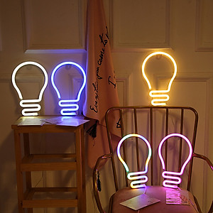 Đèn LED Neon Trang Trí KUNBE Treo Tường Decor Phòng Làm Việc, Phòng Ngủ, Sự Kiện Đa Dạng Kiểu Dáng Màu Sắc