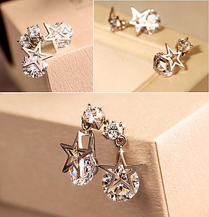 Bông tai nữ sao trên đá