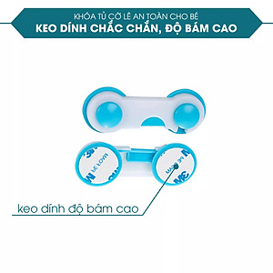 Combo 4 Khóa tủ lạnh, chốt an toàn tủ lạnh, ngăn kéo, tủ đồ. Khóa cửa tủ an toàn cho bé. Chất liệu nhựa cao cấp