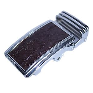 Đầu khóa da đà điểu Huy Hoàng da hột 3,5P đầu trắng màu nâu đất HT9418