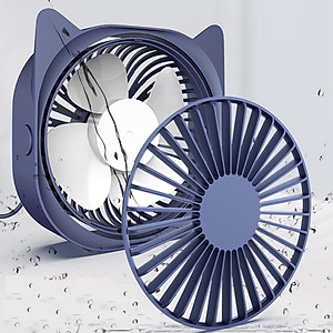 Quạt sạc usb mini để bàn xoay 120 độ - Hàng chính hãng