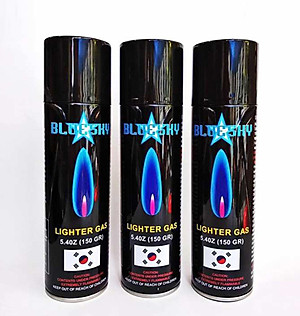 Bình Gas Bơm Bật Lửa Bluesky 5 Đầu Bơm Dung Tích 150gr/275ml Siêu Tiện Dụng, Bình Bơm Gas Bật Lửa Hàn Quốc