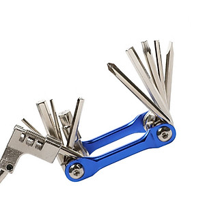 Lục giác sửa chữa xe đạp T-25 11 in 1, bao gồm các dụng cụ đủ loại như đinh vít, lục giác, cắt xích và nạy lốp - Mai Lee
