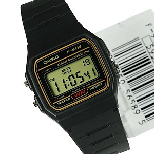 Đồng Hồ Nam Dây Nhựa Casio Standard F-91WG-9 Chính Hãng - F-91WG-9SDF Pin 7 Năm