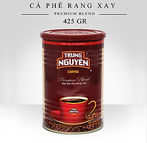 Cà phê Rang Xay Premium Blend Trung Nguyên Legend - Arabica, Robusta, Excelsa, Catimor - Lon 425gr - Pha Phin