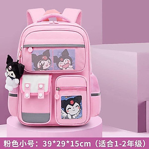 Ba lô học sinh tiểu học chất liệu siêu nhẹ - ba lô kuromi - họa tiết ngẫu nhiên