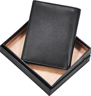 Ví Nam At Leather AT040-Đ (11.5 x 10 cm) - Đen