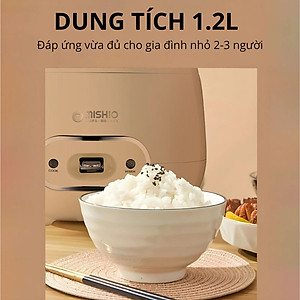 Nồi cơm điện 1.2L Mishio MK387 - Hàng chính hãng