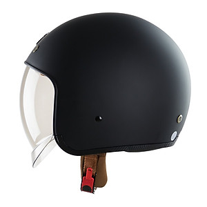 Nón bảo hiểm 3/4 kính âm Royal M139 Đen nhám cao cấp Lót tháo rời, che hết mặt