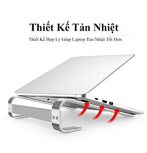 Giá đỡ laptop máy tính hợp kim nhôm gọn nhẹ siêu vững chắc - Hàng chính hãng