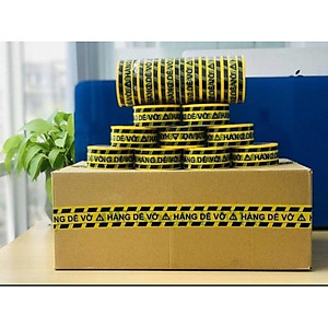 COMBO 2 CUỘN BĂNG KEO HÀNG DỄ VỠ 100 YARD Combo Băng keo đóng hàng - Băng dính NIÊM PHONG BK3A