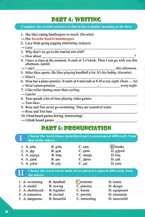 Bài Tập Bổ Trợ Toàn Diện Tiếng Anh 8 - ABB