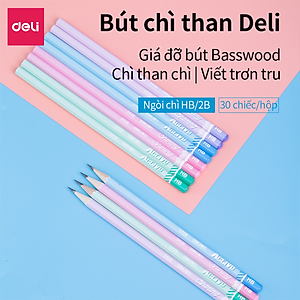 Bút chì lục giác Deli - loại 2B/HB - 30 chiếc/hộp - 58166 / 58167