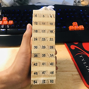 Đồ Chơi Rút Gỗ Cỡ Lớn Cao Cấp – Chọn Size - 54 Thanh Rút Gỗ Kèm 4 Con Súc Sắc Cho Bé – Bộ Đồ Chơi Rút Gỗ Chính Hãng miDoctor