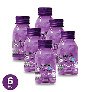Lốc 6 Kẹo The Vị Nho Playmore Hũ 22g