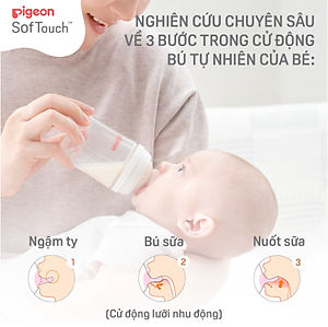 Núm ty Pigeon siêu mềm Plus thế hệ III (2 cái/vỉ)