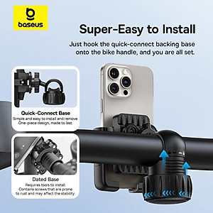 Giá đỡ Baseus GoTrip Series Bike Phone Mount Cluster điện thoại cho xe đạp - Hàng chính hãng